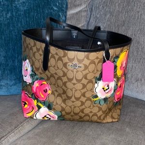 Coach “Vintage Rose” City Tote.
